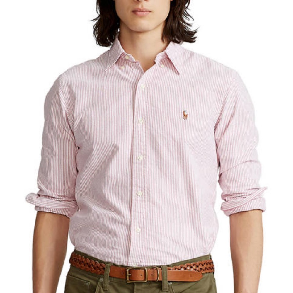 EUC Ralph Lauren Classic Fit Striped Oxford Shirt